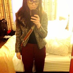 H&M burgundy dress/suit pants